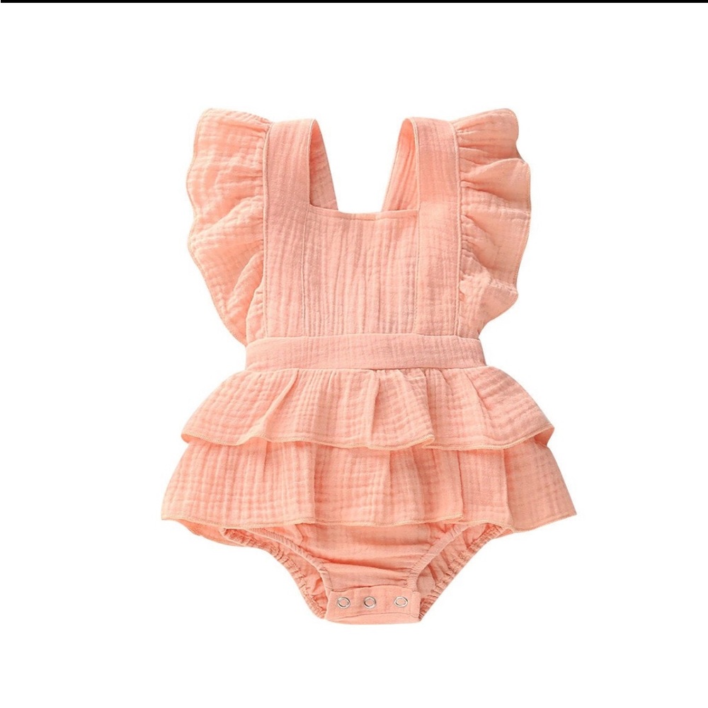 Adorable peach romper!!